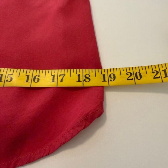 Desigual Red Botanical Print Long Sleeve Casual Pop Over Blouse Size M - Picture 11 of 14